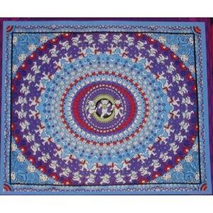 New Mini Grateful Dead Dancing Bears Spiral Retro Tapestry Wall Hanging Poster